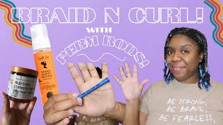 Braid N Curl & Using Up The Stash | HH Leave In + Camille Rose Honey Mousse