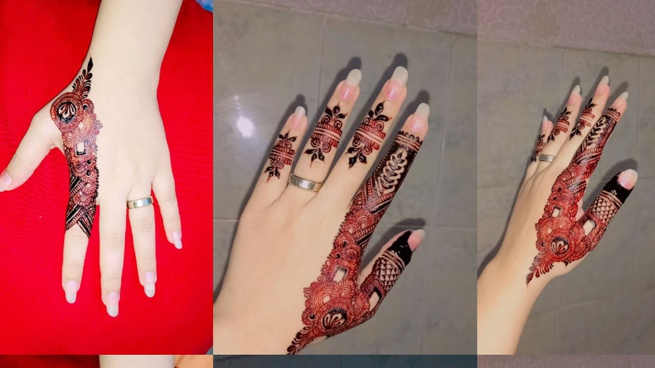 Latest Mehndi Design//tutorial//stylish henna//henna by arfa//step by ...
