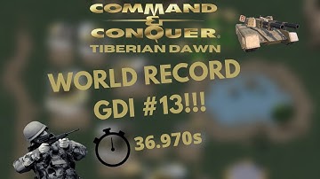 WORLD RECORD Speedrun C&C Tib Dawn GDI Mission 13 - 36.970s