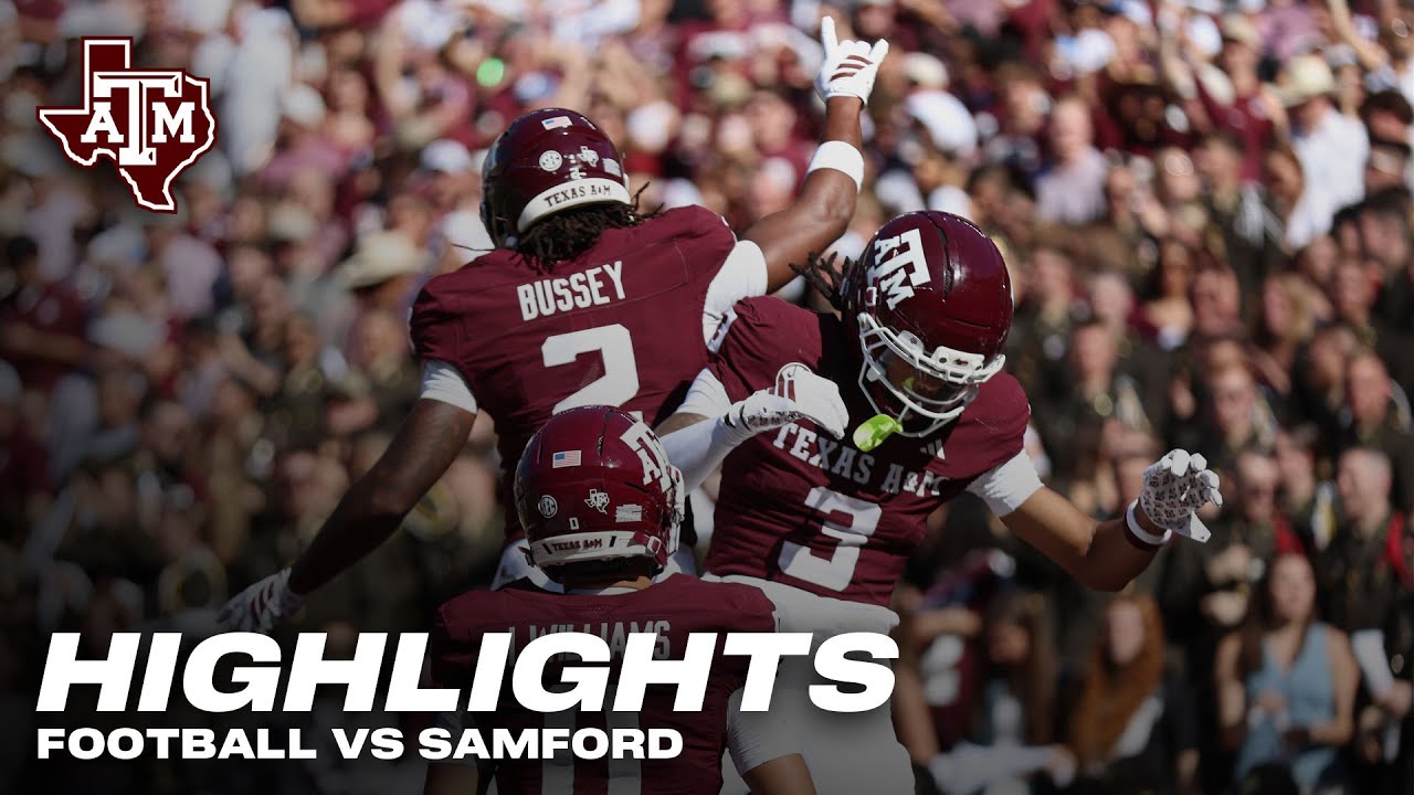 Highlights: A&M 48, Samford 0