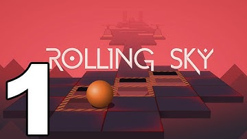 Rolling Sky - Gameplay Walkthrough Part 1 - Level 1 (iOS)