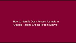 How to identify high ranking  journals in CiteScore