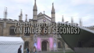 60 SECOND HYPERLAPSE HACK | Premiere Pro Tutorial