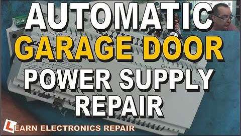 Smart Garage Door Power Supply PSU Repair. No info or schematics, can we fix it?