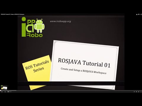 ROSJAVA Tutorial 01: Create a ROSJAVA Workspace