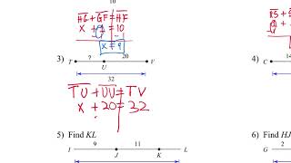 Line Segment Addition 1 2 Day 1