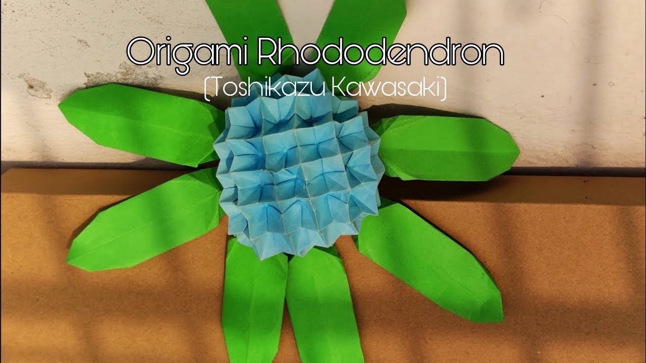 Origami Rhododendron from Single piece paper। Toshikazu Kawasaki ।Paper ...