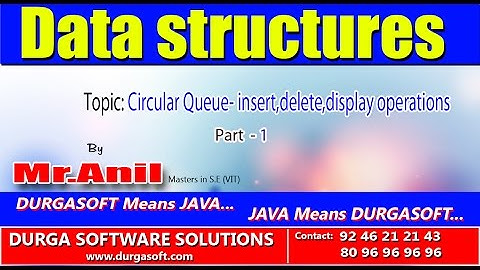 data structures- Circular Queue- insert,delete,display operations Part-1