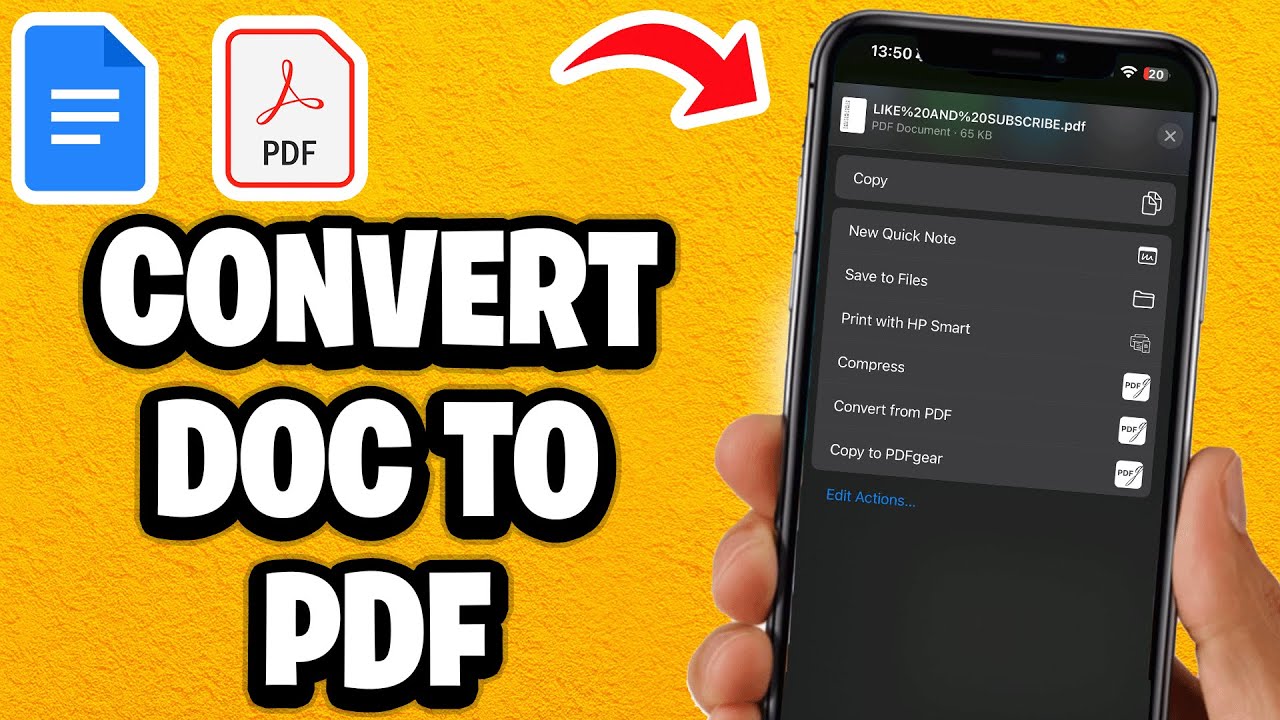 How to Convert Google Doc to PDF on Phone - iPhone, Android, Samsung (Fastest Guide)