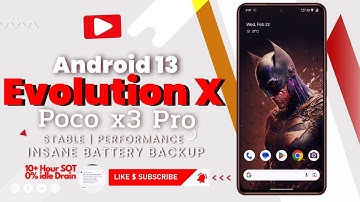 Latest Evolution X Most Stable Smooth Ui Performance And insane Battery Backup For Poco X3 Pro