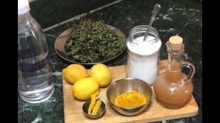 Making of Herbal Sanitizer (English) - using simple things in kitchen | Natural | Homemade handwash