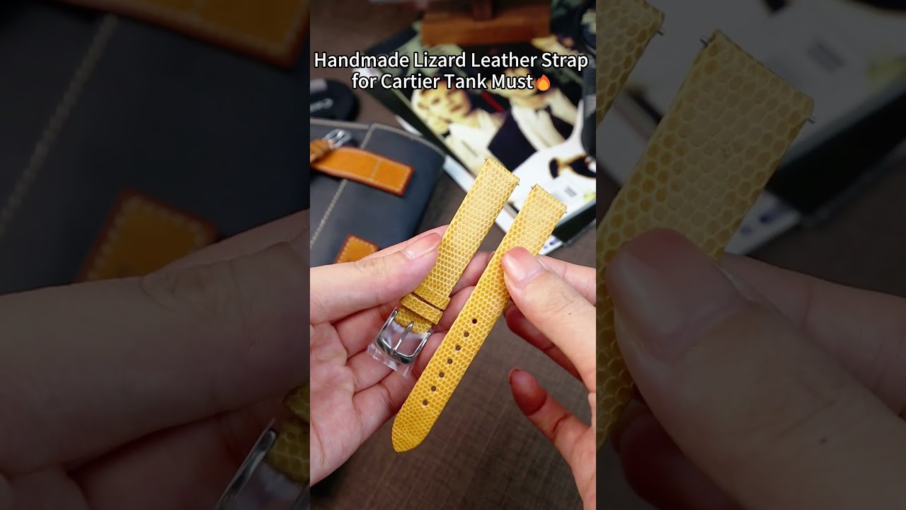 Handmade Lizard Strap x Cartier Tank Must 