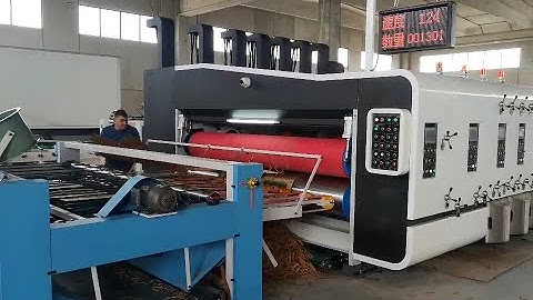 how to make carton box/High speed Four Colors Printer Slotter Die Cutter machine in client