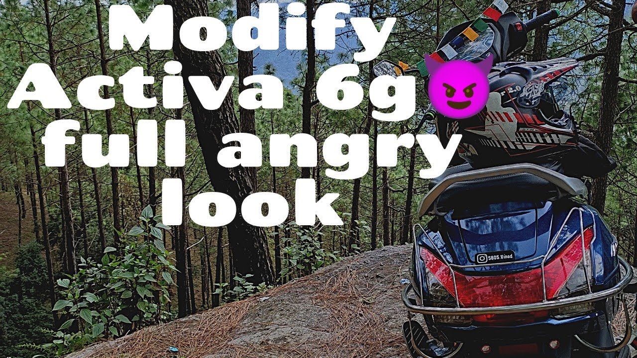 modified Activa 6g 😈 full angry look