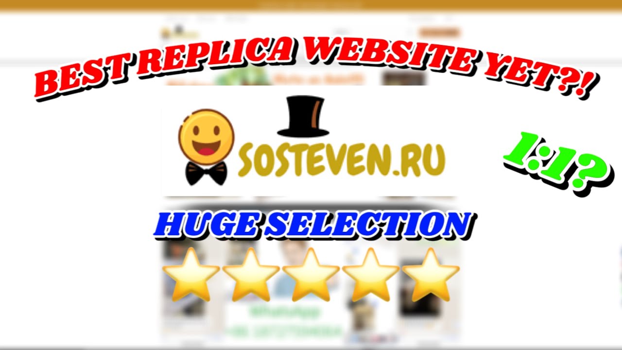 BEST REPLICA WEBSITE?! SOSTEVEN.RU WEBSITE REVIEW BIG SAVINGS WITH