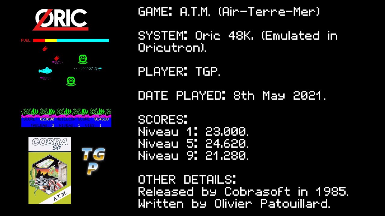 Jeu Oric Atmos 48k - Waydor - Jeu Vidéo Rétro Vintage - Bon état