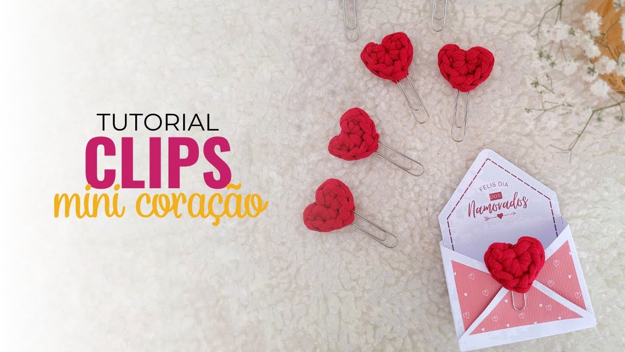 CLIPS MINI CORAÇÃO em fio de malha | por Ma Mère