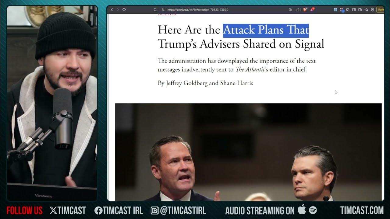 Trump 'WAR PLANS' LEAKED By Atlantic Journalist And... ITS NOTHING, Democrats DEMAND Hegseth Resign - YouTube
