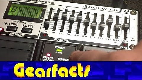 Boss EQ20 Advanced EQ with 10 user patches