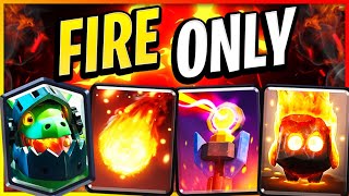 Can I win with only fire cards?