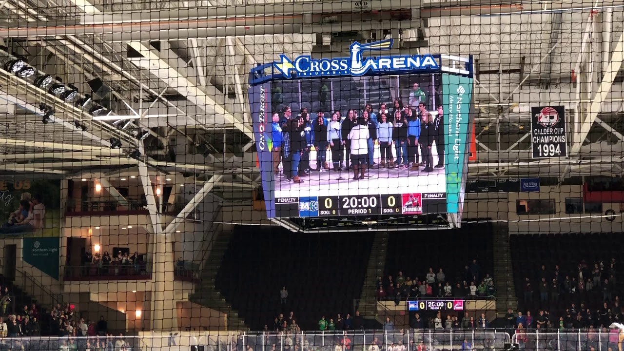 National Anthem at the Maine Mariners YouTube