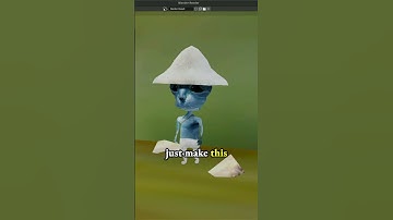 Tried my best not to make video super long for Smurf Cat meme - low poly 3d character in Blender