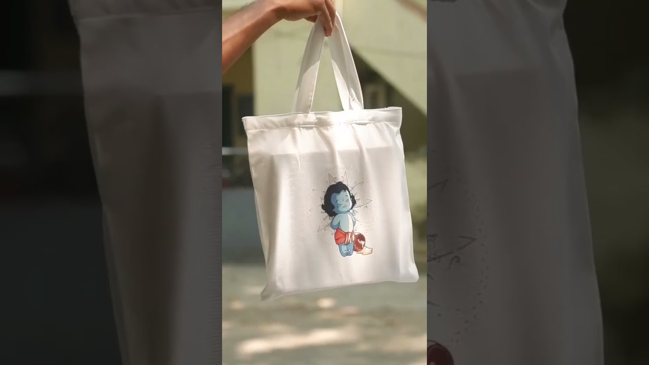 Radha Krishna printed bags are just Love! 🧡 ♥️