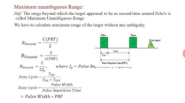 Radar Engineering: Introduction to Radar system and derive Radar range equation