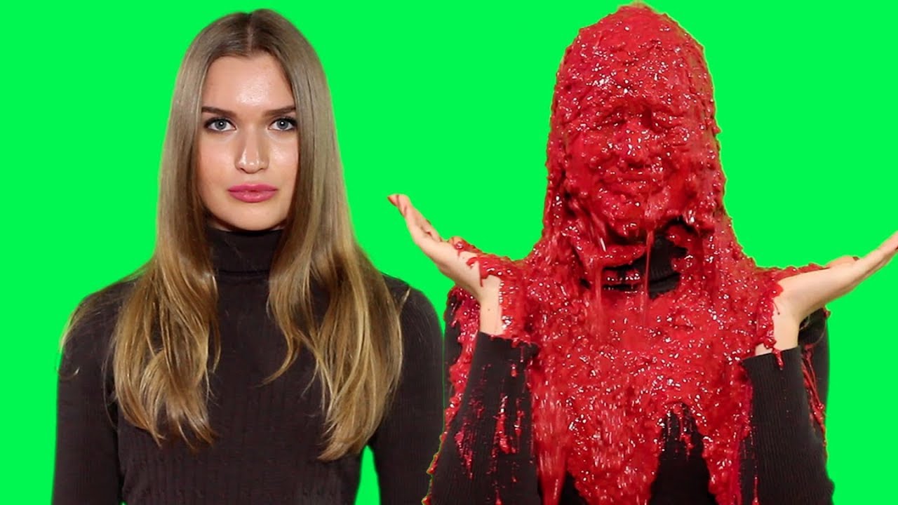 Gorgeous Russian Woman Slimed Multiple Times For Charity! - This time, through the insistent urging of her friends, Anastasia's set to take the YouTube Slime Challenge.