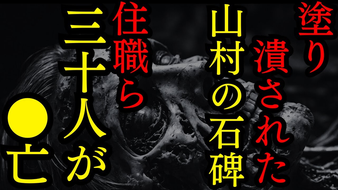 【ゆっくり怪談朗読】地図から消された山村で作られた石碑のせいで住職30人が●亡【怖い話】4選