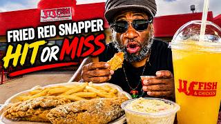 JJ Fish & Chicken's Fried Red Snapper Hit or Miss  Stone Mountain, GA