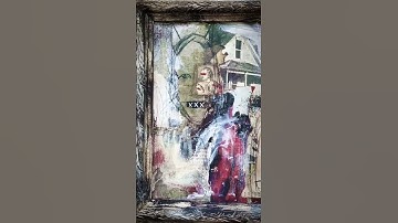 UNSEEN PROPHECY - Original Framed Mixed Media Collage Art