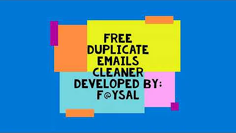 Duplicate Emails Cleaner   Free