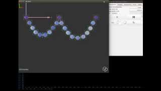 Chain of particles running on CPU and GPU (compared)