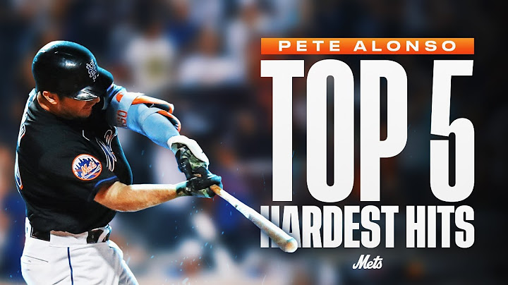 Pete Alonso's Top 5 Hardest Hits of 2023