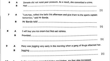 2023 GCE English paper 2- Rewrites Exam revision questions and answers