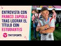 Entrevista con Franco Zapiola luego de lograr el título con #Estudiantes