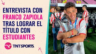 Entrevista con Franco Zapiola luego de lograr el título con #Estudiantes