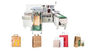 Paper Bag Pasting Machine - Paper Bag Handle Pasting Machine