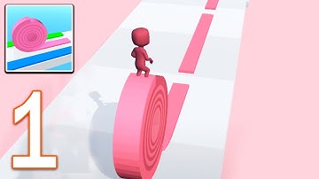 Layers Roll - Gameplay Walkthrough Part 1 All Levels 1-11 (Android, iOS)