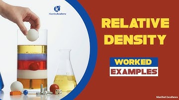 Relative density problems | Examples - Kisembo Academy