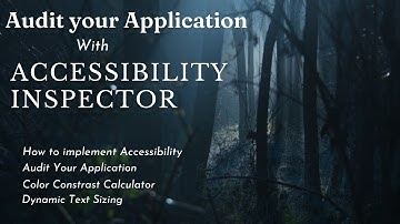 Audit Your Application With Accessibility Inspector || iOS || Accessibility
