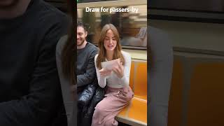 Draw for passers-by#drawing #art #foryou #stranger #wholesome #move