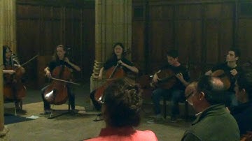 Low Strung plays "Blackbird" (with 12 cellos)