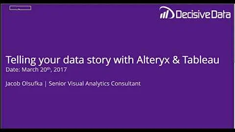 How To Tell Your Data Story By Connecting Alteryx ...