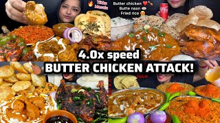 🔥 Butter Chicken, Whole Grilled Chicken & Chicken Tikka Masala Feast with Butter Naan & Puri! 🍗🔥