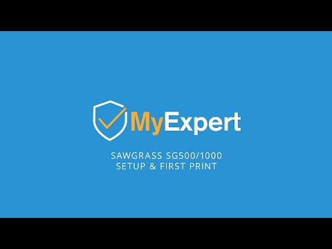 Sawgrass SG500 and SG1000 Setup & First Print - MyExpert Tutorial