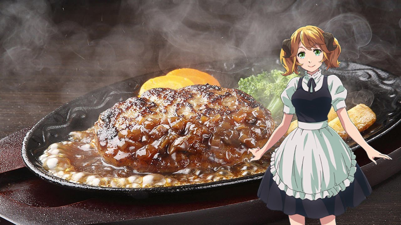 Hamburger Steak from Isekai Shokudou 異世界食堂 (Quarantine Edition) 