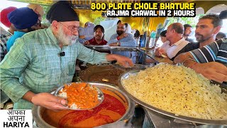 40/- Rs Street Food India | Giani ji ke Labalab Chole Bhature, Rasile Rajma Chawal &amp; Dal Mah Pratha