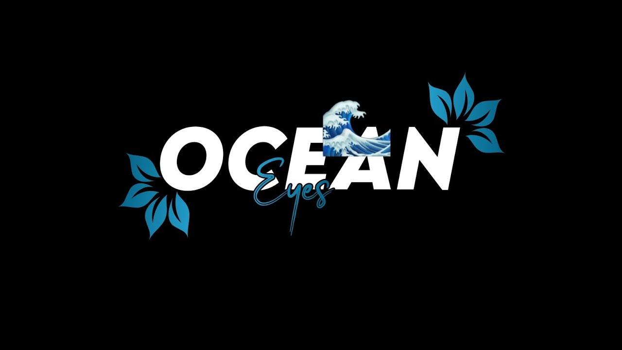 Ocean Eyes | Amrinder Gill | Lyrics Video | Black Background | Harjot Creations